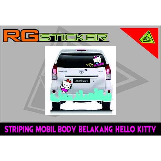 stiker striping bodi belakang mobil avanza sigra calya innova dll