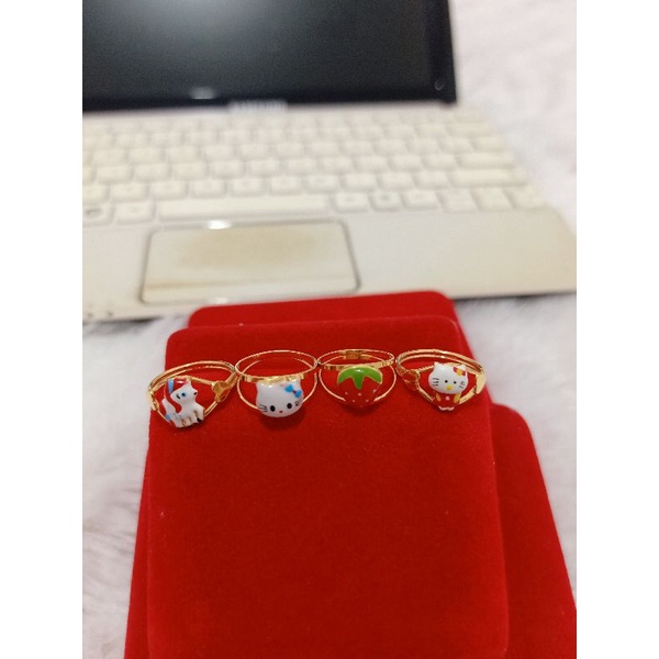 CINCIN ANAK BONEKA PERAK 925 LAPIS MAS ASLI