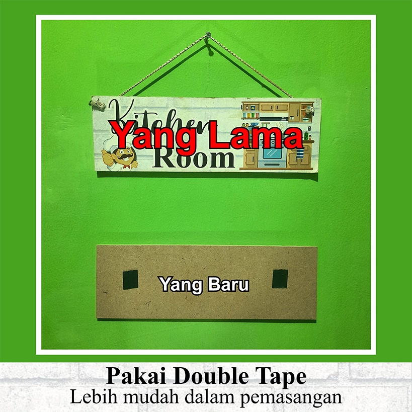 Galeri Hiasan Dinding Kayu Dekorasi Rumah Wall Decor Gantungan Pintu - GP014 - LAUNDRY ROOM