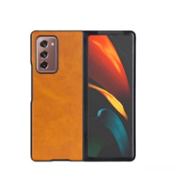 Case SAMSUNG Galaxy Fold 2 Fold2 Cowhide Leather Case Front and Back Case