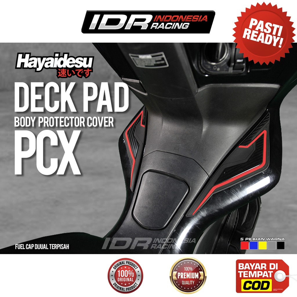 Hayaidesu Deck Pad Cover PCX Dek Aksesoris Variasi Body 