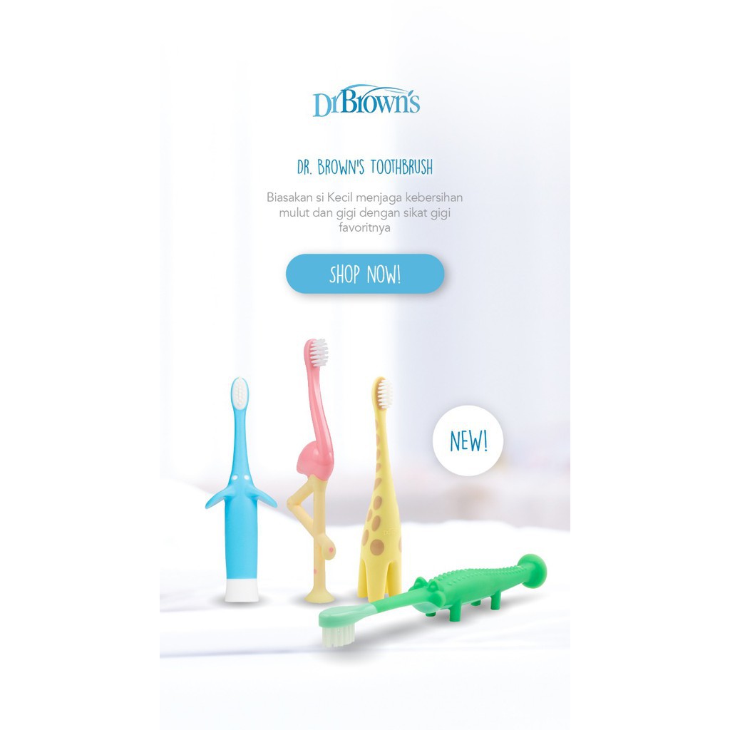 Castle - Dr Browns Infant To Toddler Toothbrush - Sikat Gigi Anak