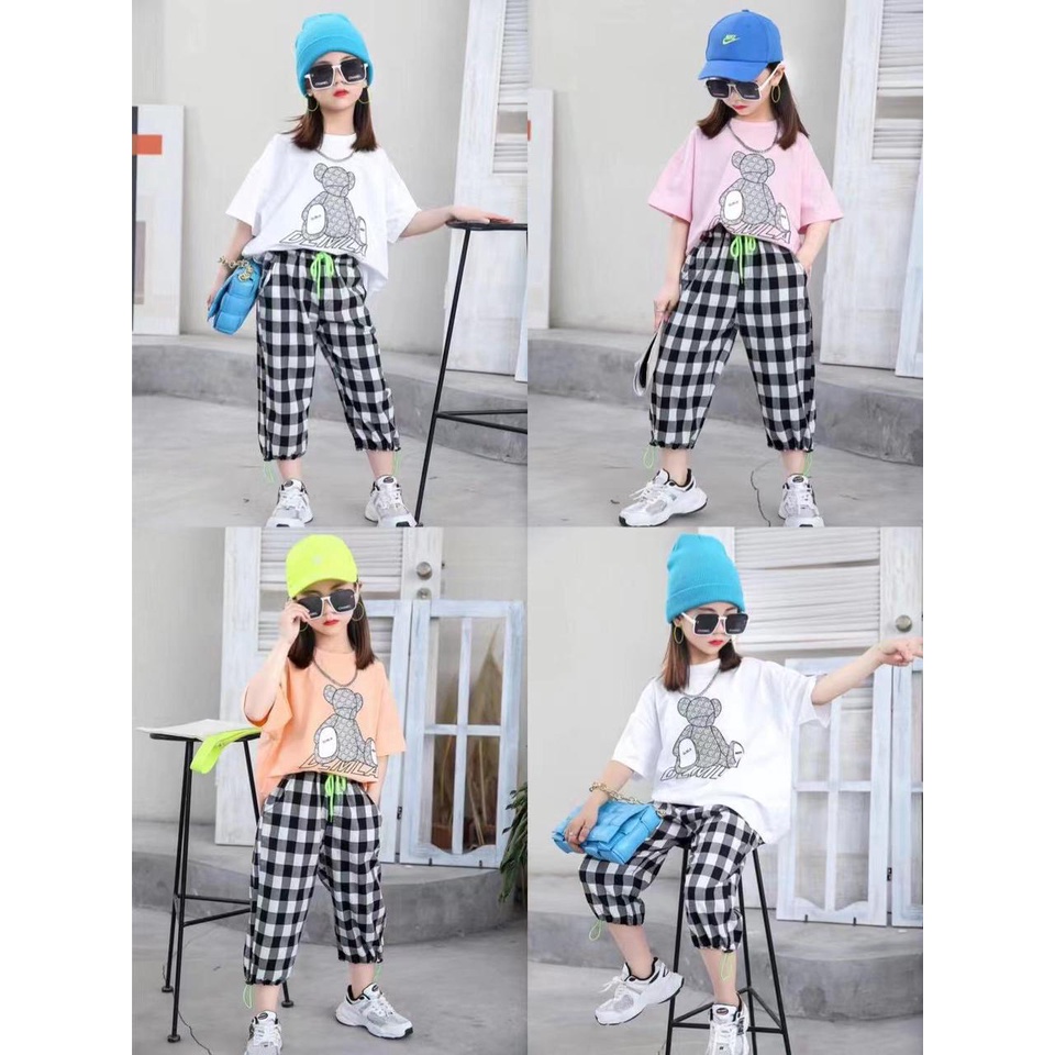 SETELAN BAJU CELANA ANAK CEWEK PEREMPUAN BONEKA BRANDED MODEL KOREA IMPOR PREMIUM UMUR 2-8 TAHUN