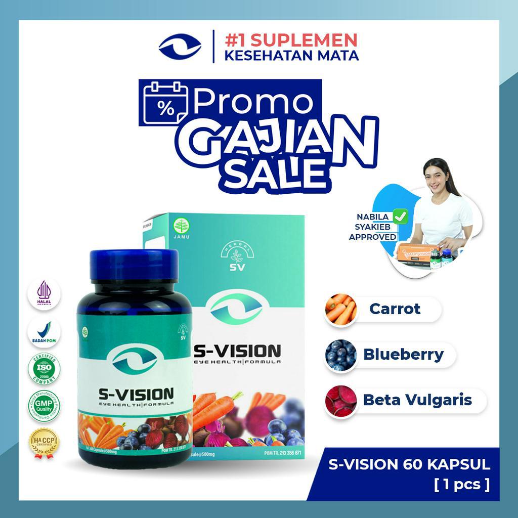 S-VISION ( Suplemen Kesehatan Mata Terbaik ) Herbal & BPOM