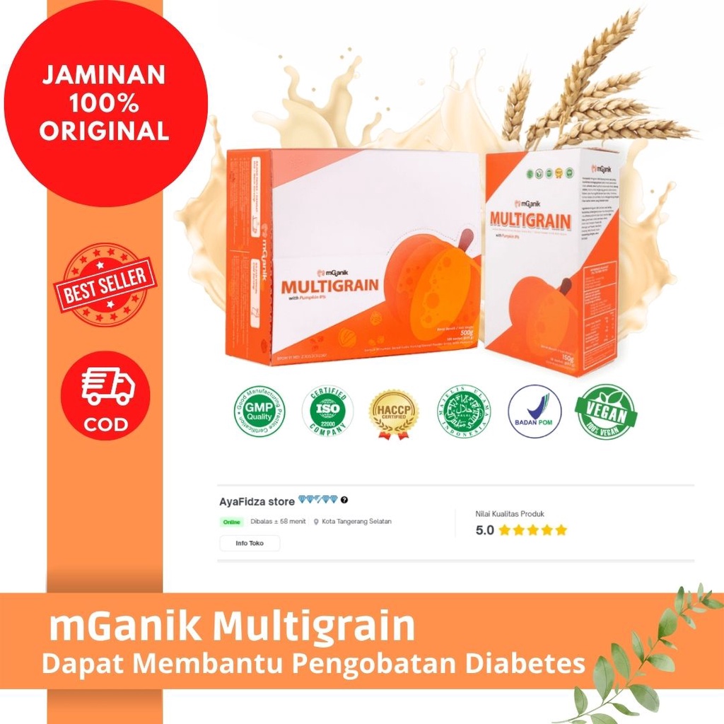 

MGanik Multigrain Membantu Menurunkan Gula Darah & Kencing Manis