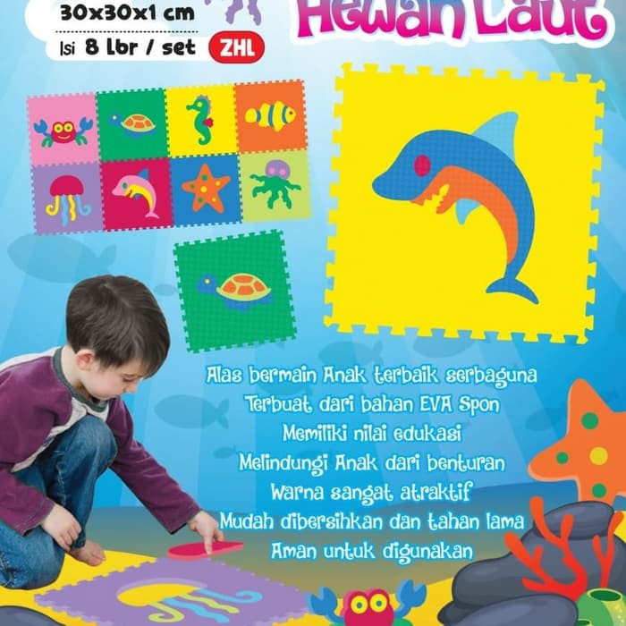 Matras Puzzle - Puzzle Lantai - Puzzle Evamat Mainan Anak - Matras Edukasi / Puzzle Evamat / Evamats