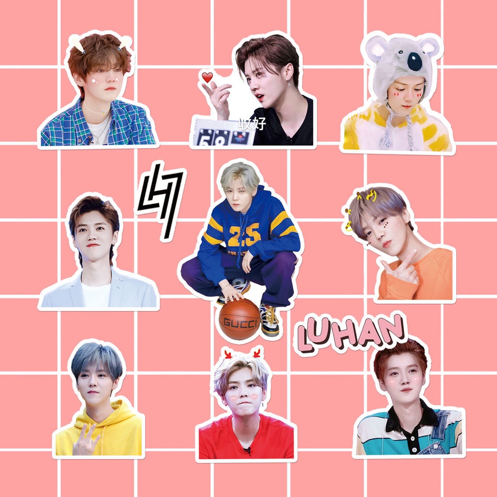 Luzhua Stiker Motif EXO Merchandise Boy Untuk Dekorasi Buku Diary diy