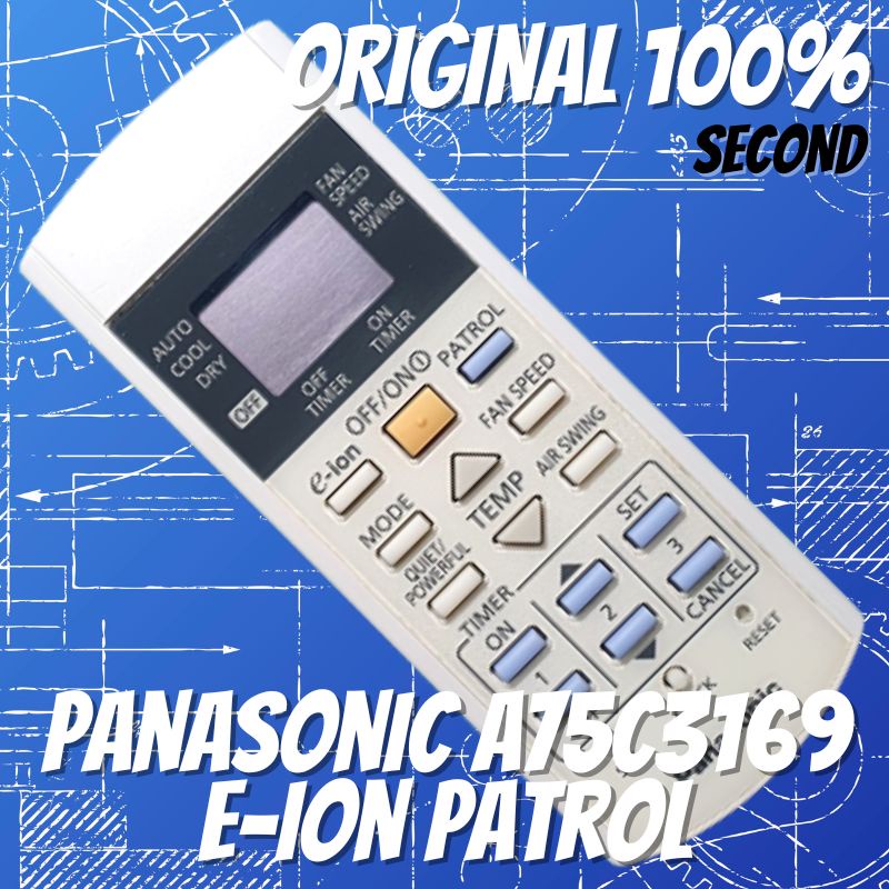 Jual Remote AC Panasonic A75C3169 Eion Patrol Original Second Shopee Indonesia