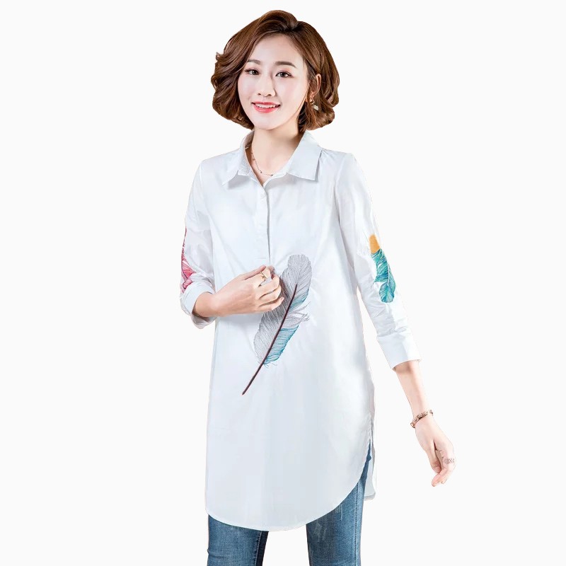 Tunik lengan 7/8 wanita gaya korea variasi sablon - XSHOP Lethesia