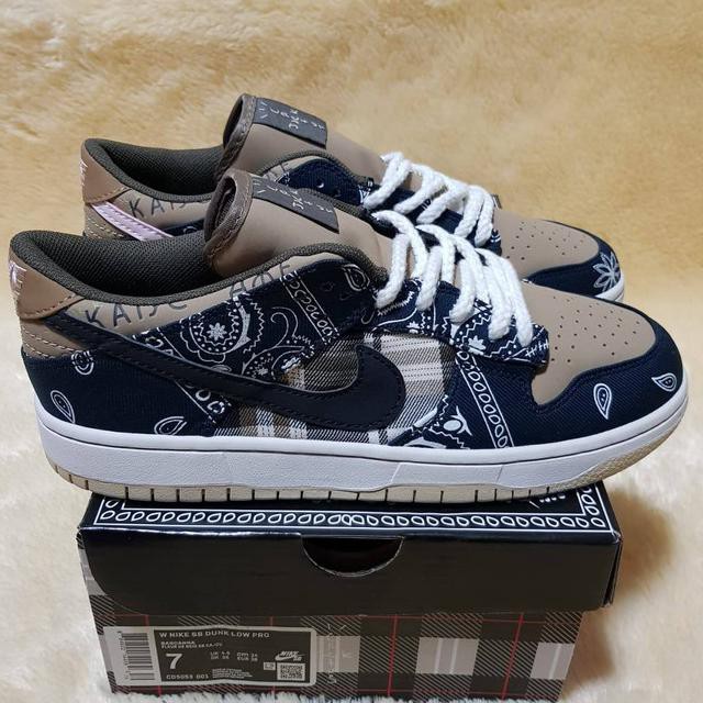 ✨ SALE SEPATU BASKET MURAH✨ TRAVIS SCOTT X NIKE SB DUNK LOW "CACTUS JACK" UNAUTHORIZED AUTHENTIC