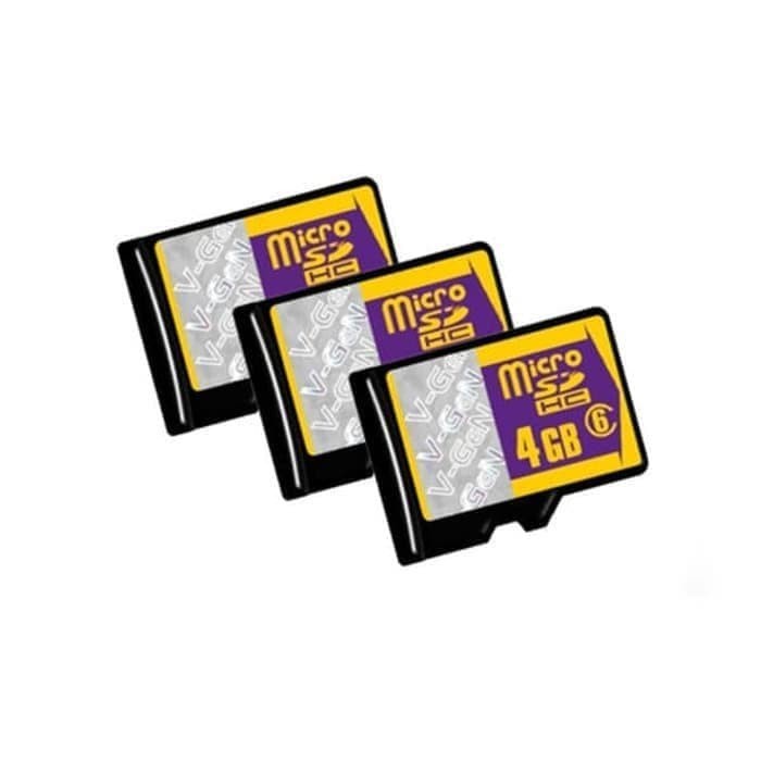 Memory Card Micro SD V-GEN 4GB Class 6 Speed 48 MBPS Memory Card 4 GB