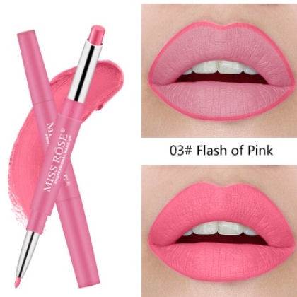 Miss Rose Lasting Long Multifunct Makeup Pencil Waterproof Pen Lipstick Lip Matte Liner LS 7102-001