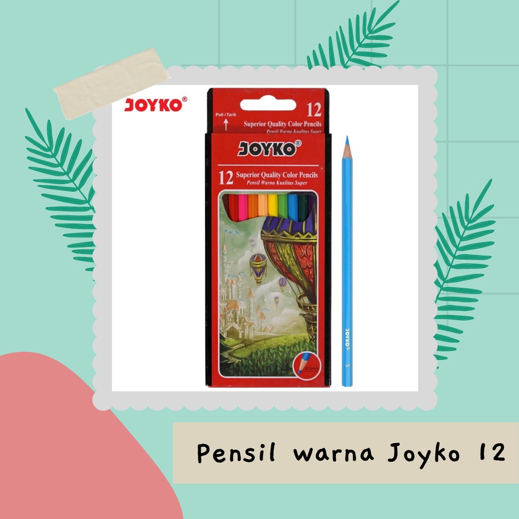 

Pensil Gambar Warna Color Pencil Joyko 12