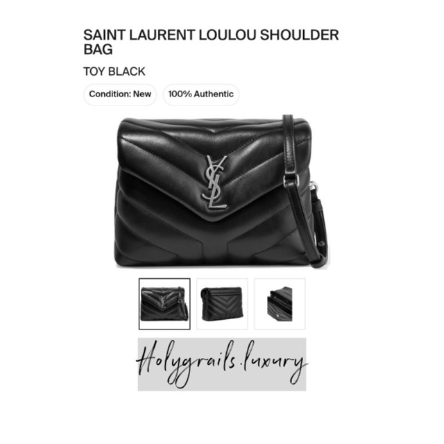 Saint Laurent Loulou Shoulder Bag Toy Black