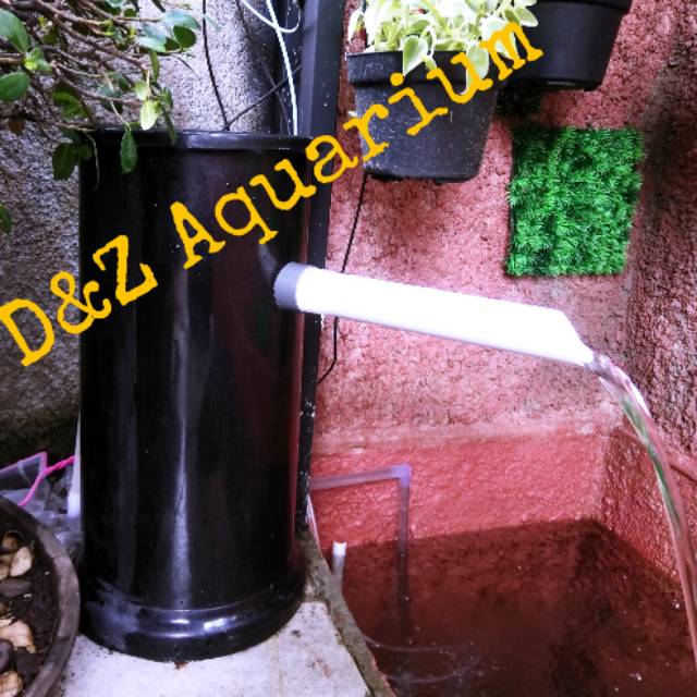 Tabung Filter Kolam Ikan Tong Chamber Air Size S M Wadah Media Filter