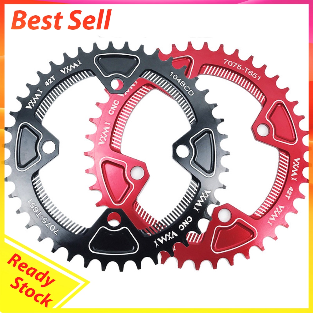 VXM 104BCD 40T/42T Round Mountain Bike Narrow Wide Chainring Single Speed