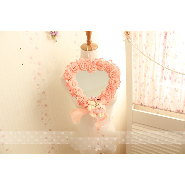 Teddy Bear Heart Hanging Mirror / Cermin Gantung Teddy Bear