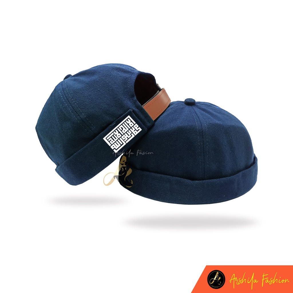 TOPI CAP MIKIHAT CUSTOM TULISAN Lailahaillahmuhammaddarosululah / PECI UAS