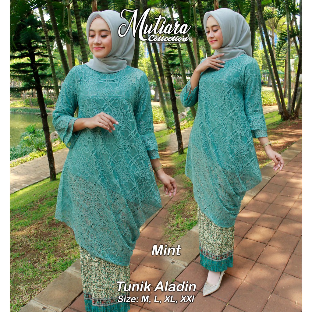 Setelan Kebaya Tunik Aladin Brukat