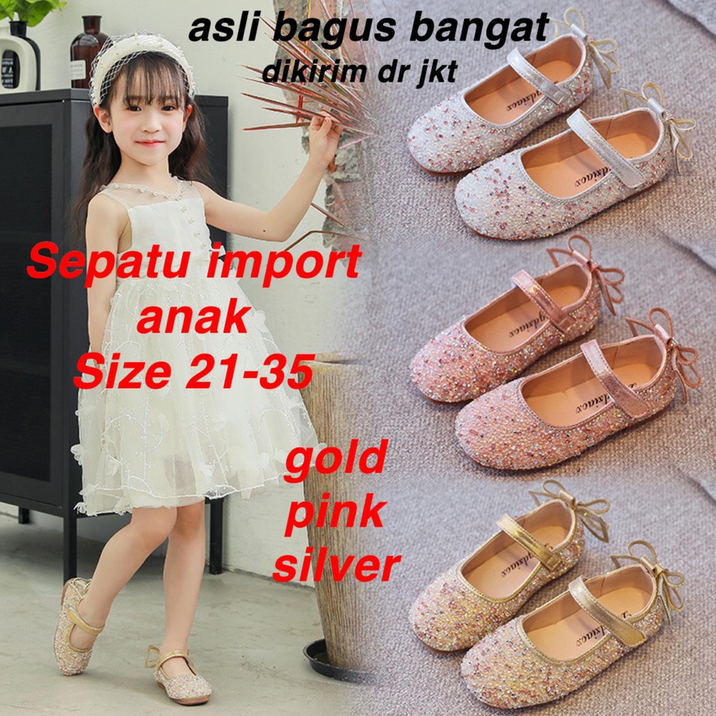 (LOLI-JKT)SP-915 SEPATU ANAK CEWEK BAGUS BAHAN BAGUS SIZE 21-35