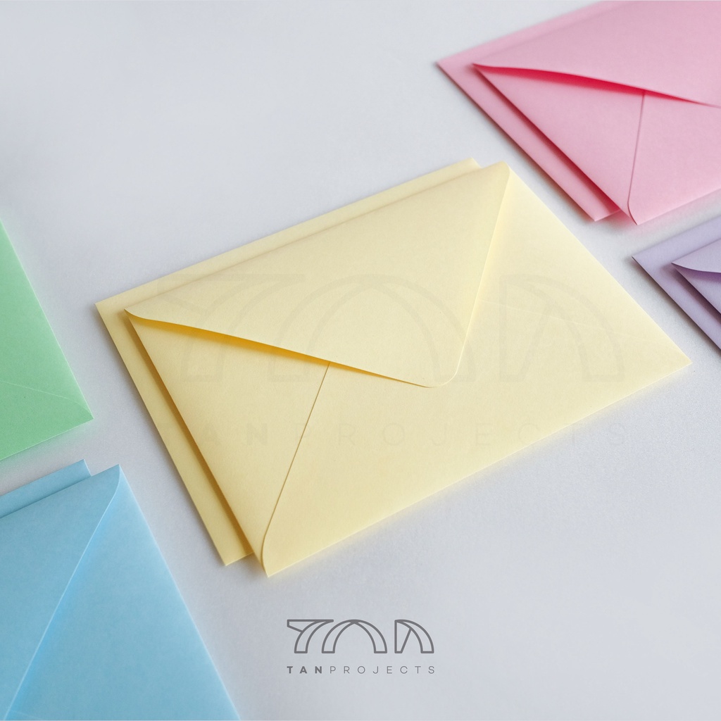 

1 set 10pcs Amplop Pastel / Mixed Pastel Envelopes uk 11.4 x16.2cm (A6)