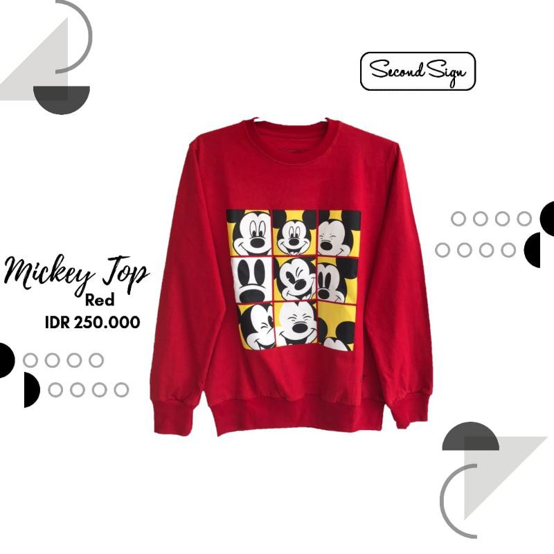 MICKEY TOP RED SECOND SIGN