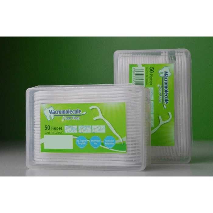 Pembersih Jigong Gigi TaffOmicron Dental Floss Benang Toothpicks 50 PC