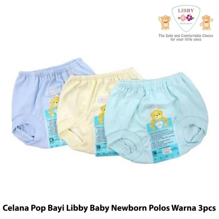 Makassar ! Celana Pop Bayi Libby Baby 0-3 Bulan ( 3 PCS )