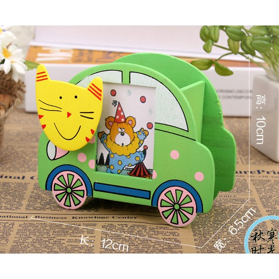 

(PROMO) Kotak Pensil Kayu Mobil Motif Binatang