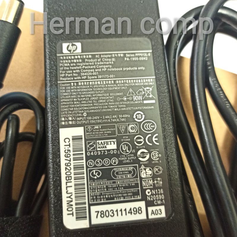 Original Adaptor Hp Pavilion DV5-1000 DV5-1120 DV5-1124 DV5T DV5Z DV7 DV7T Series