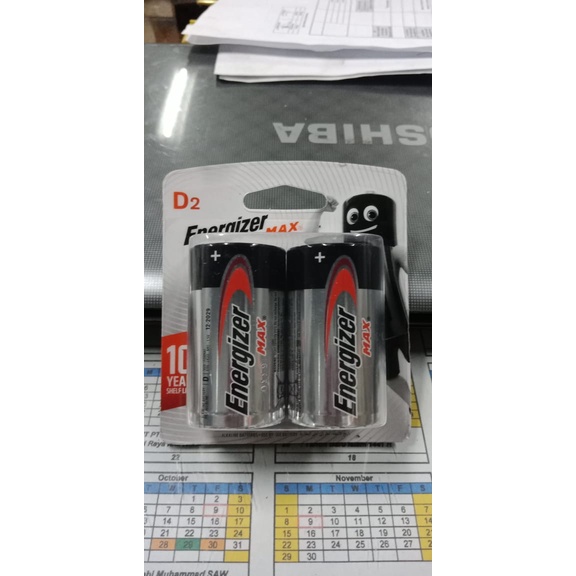 Energizer Max D2 LR20 Baterai Besar 1.5V