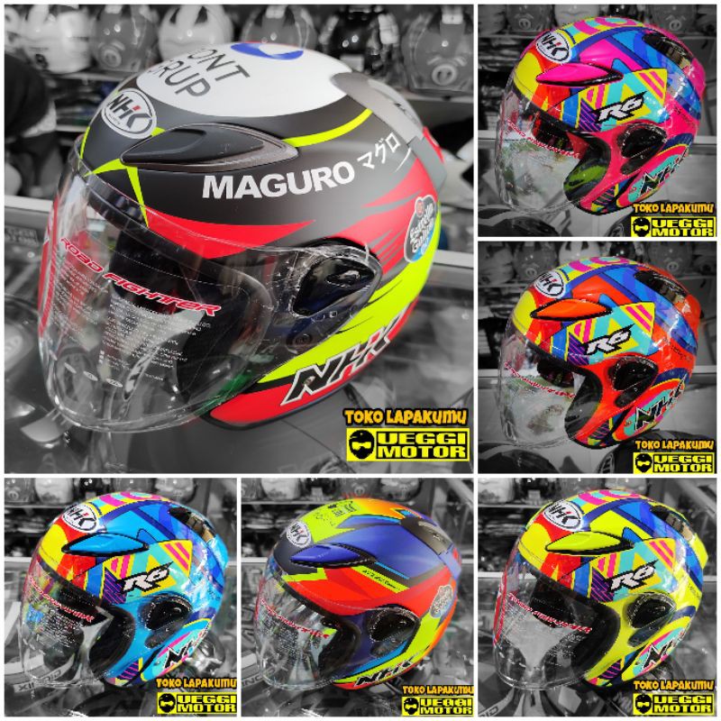 Helm NHK R6 MOTIF TERBARU _ NHK R6 Corak cube