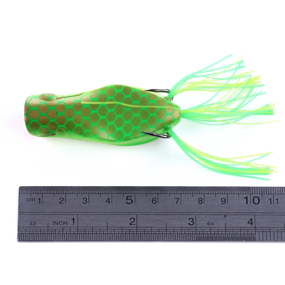 Hengjia 10Pcs Umpan Pancing Soft Bait Bentuk Katak Ukuran 7cm 14g