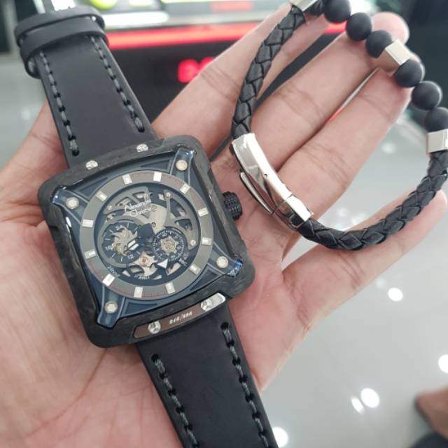 Jam Tangan Pria Alexandre Christie Ac 3030 Carbon Automatic Limited Edition