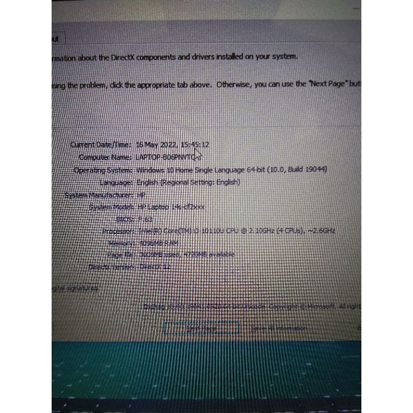 Laptop Hp 14s Core i3-10110U SILVER RAM 4GB SSD 256GB 14INCHI