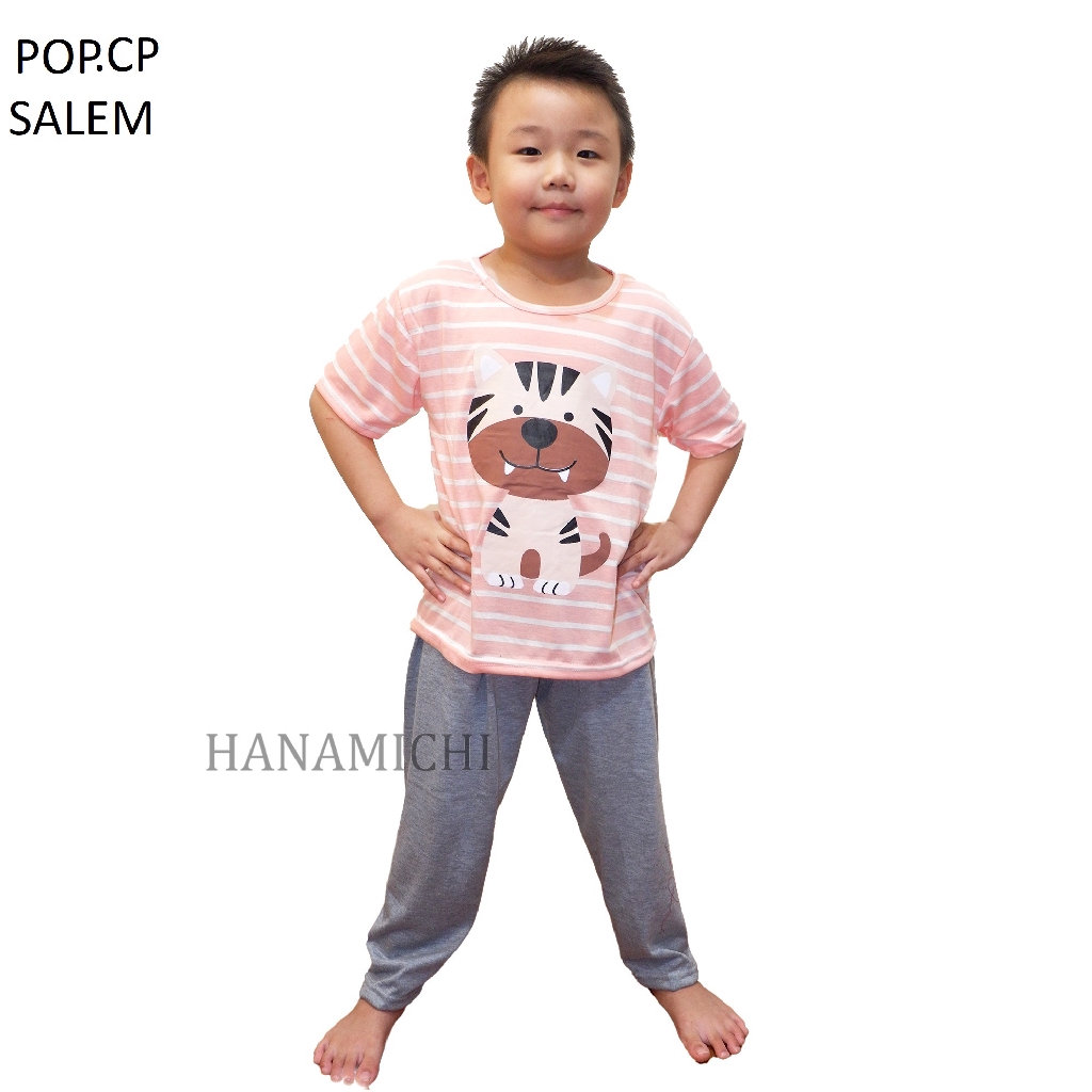 Hanamichi POP.CP Setelan Baju Tidur Anak Lengan Pendek