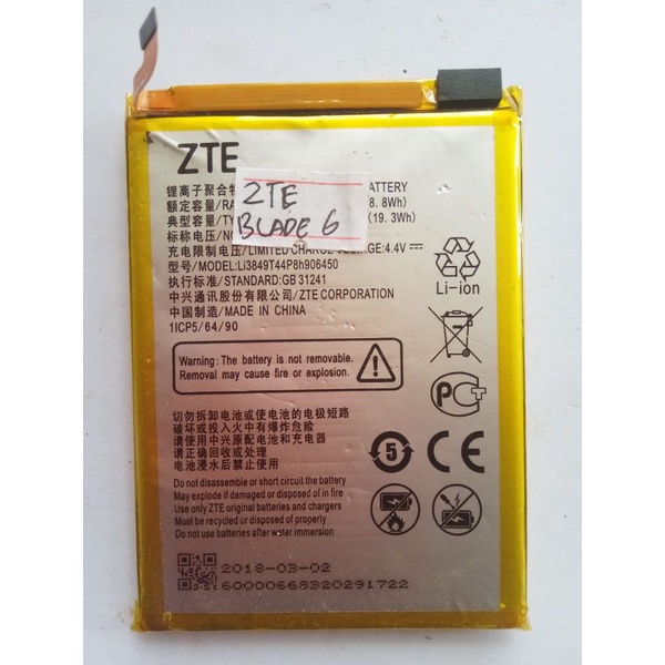 Baterai Batre ZTE BLADE 6 / A6022 ORI 100% GARANSI TES 3 HARI - KONDISI BATRE JOSS 