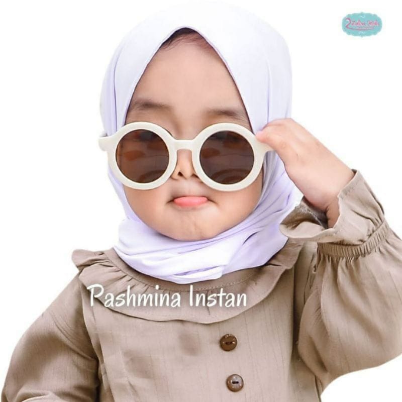 pashmina bayi / pashmina bayi / (DIJAHIT DAGU) hijab pastan jersey / 0-3thn / jilbab pastan ukuran 120cmx40cm