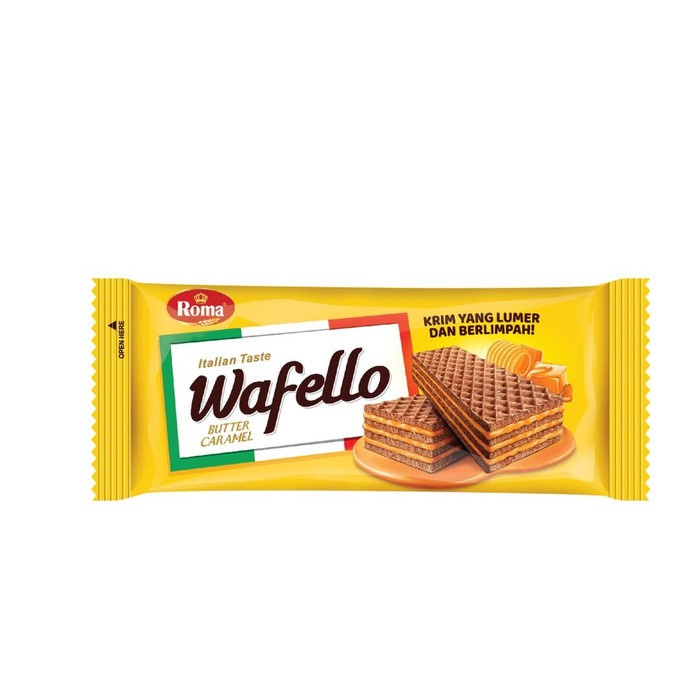 WAFER KRIM KARAMEL WAFELLO BUTTER CARAMEL 17G