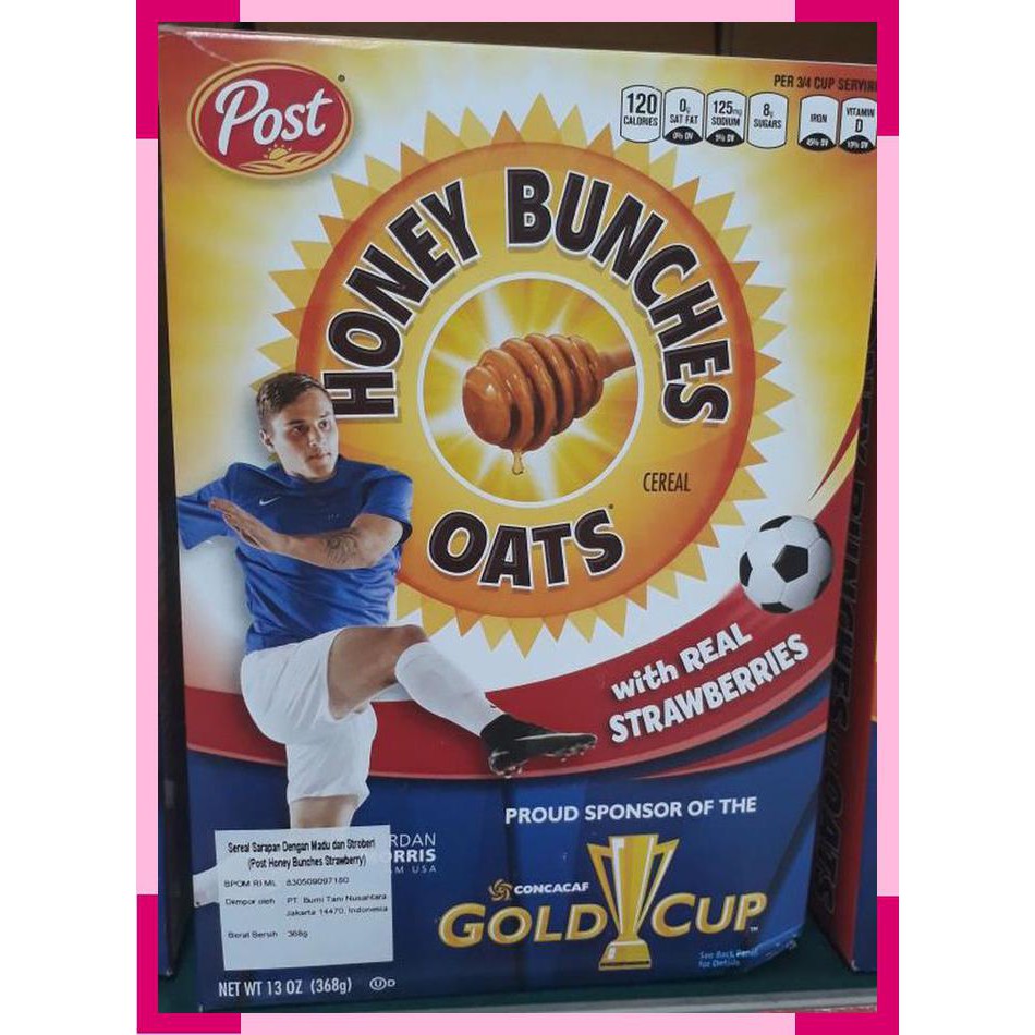 

Honey bunches oat cereals with real strawberry 368 gram