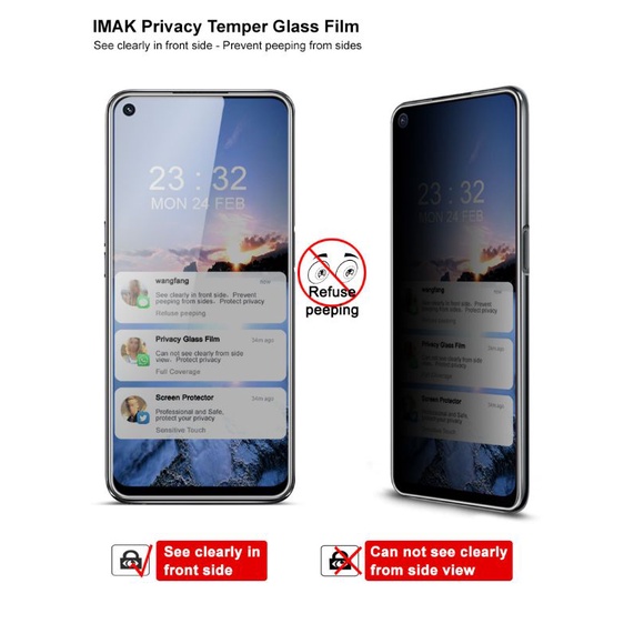 Tempered Glass Anti Spy Realme 8 8i Pro Tg Anti Gores Full Layar Screen Protector