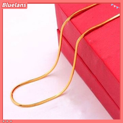 Bluelans 16 - 30 inch Snake Chain Lobster Clasp Clavicle Necklace Jewelry