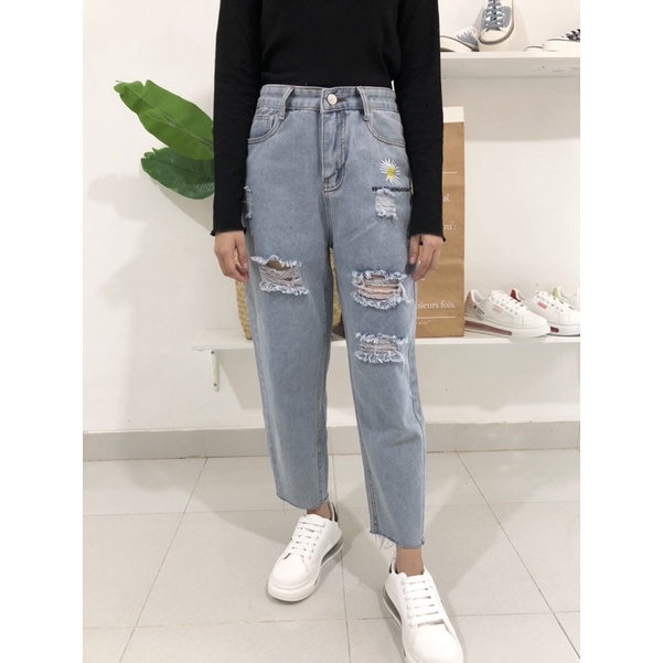 AVANCEID (S-XXL) CELANA JEANS PANJANG HIGH WAIST BAGGY JEANS KULOT 8099