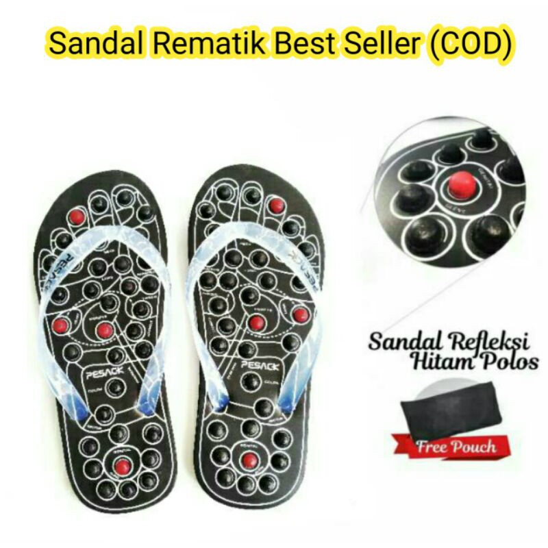 Sandal rematik / sandal kesehatan / sandal refleksi / Sandal Jepit Refleksi