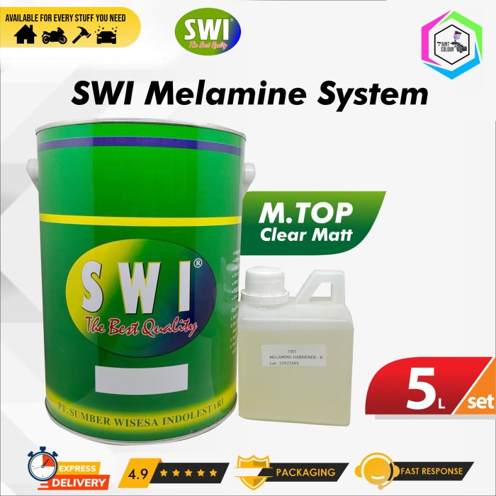 SWI MELAMINE SYSTEM CLEAR DOFF GALON 5Liter