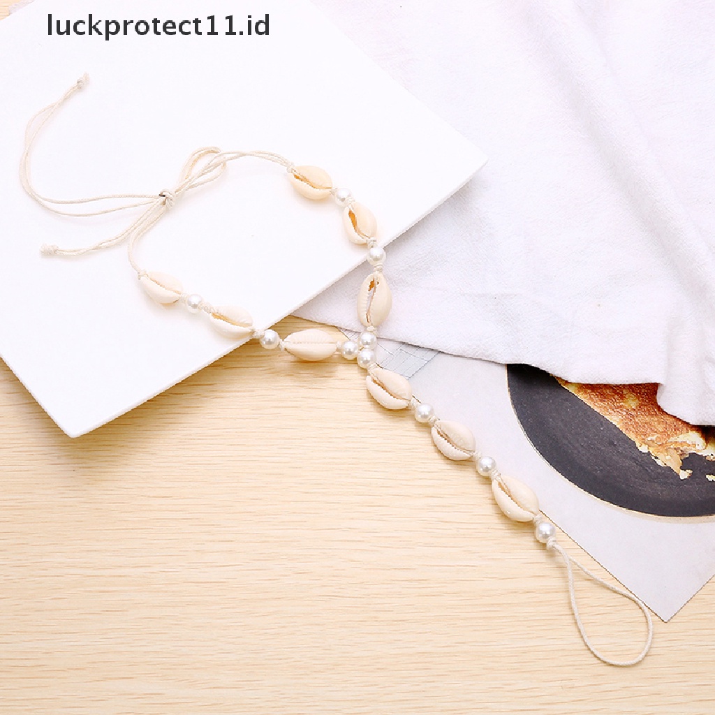 (Luckprotect11) Kacamata Pelindung Untuk Pria / WanitaId Gelang Kaki Wanita Model Kerang Mutiara Untuk Pantai