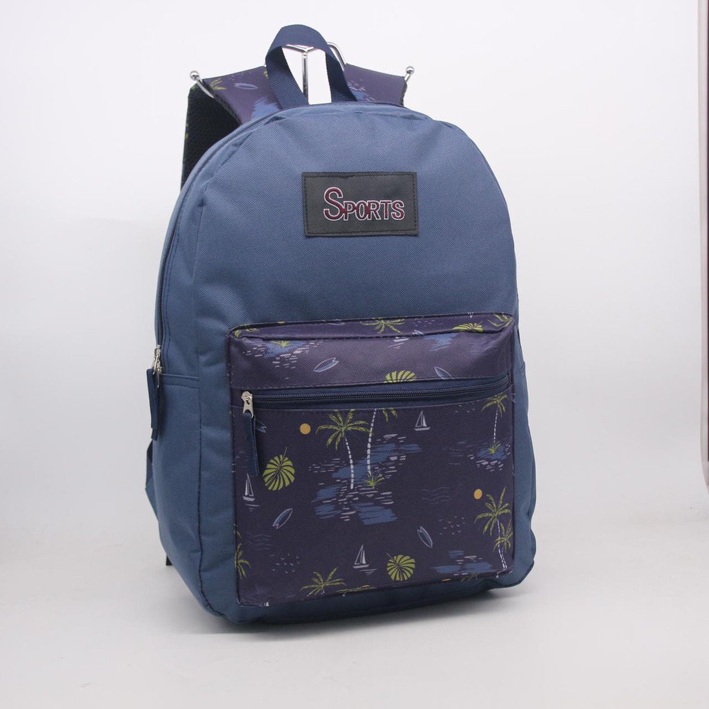 BIG SALE!!! Tas Ransel Motif / kode 201020-B / 3 Variasi Warna / Tas Ransel Sekolah-Kuliah-Kerja