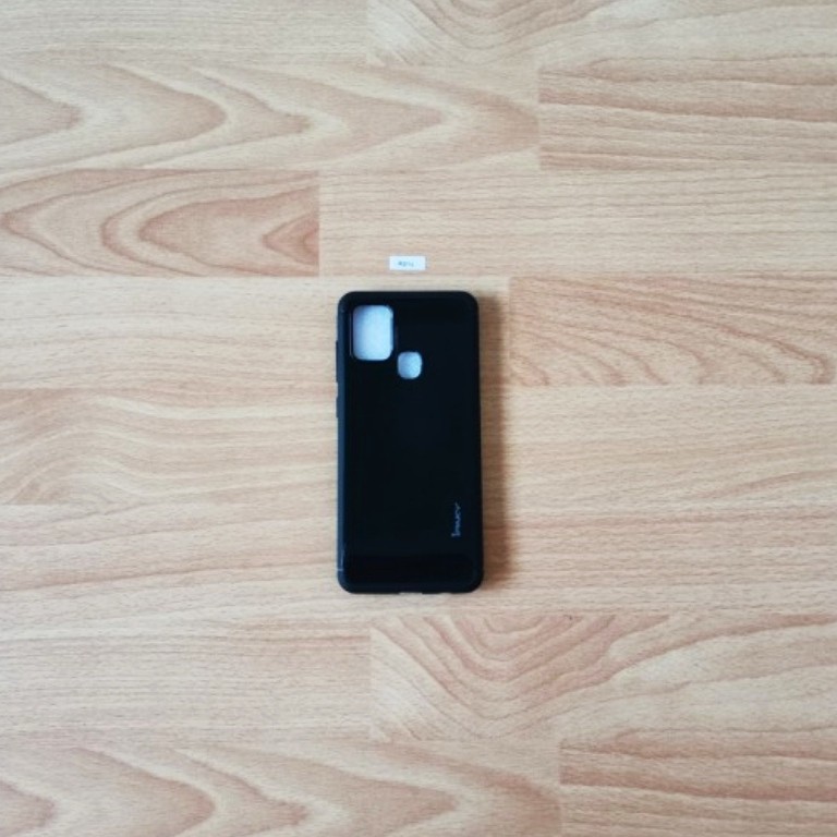 Softcase Samsung A217F Black Carbon Fiber Case Samsung A21s 2020