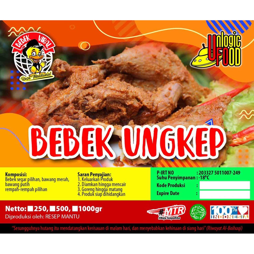 Bebek Ungkep | Bebek Frozen | Bebek Beku 500 gram