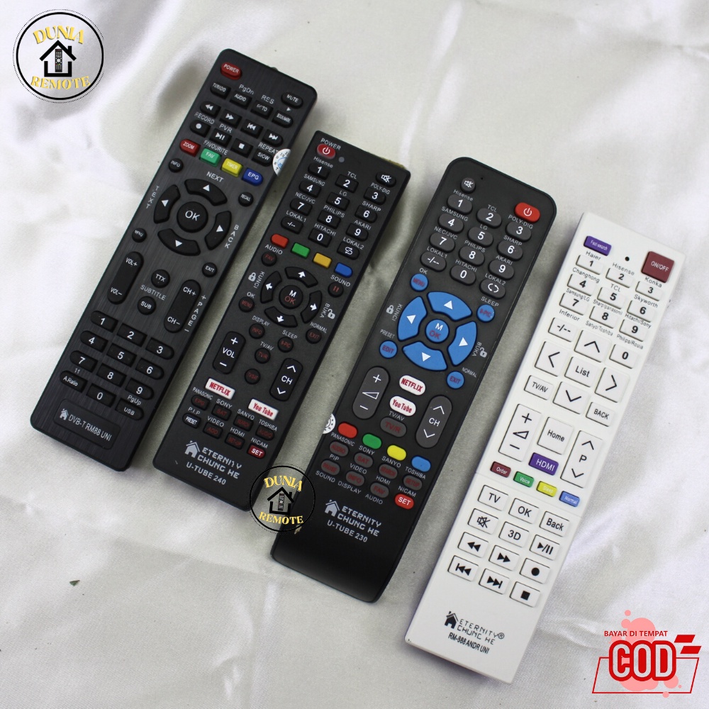 Remot Remote TV SMART ANDROID Multi Universal berbagai merk series (samsung, toshiba, hitachi, daenwoo, dll)